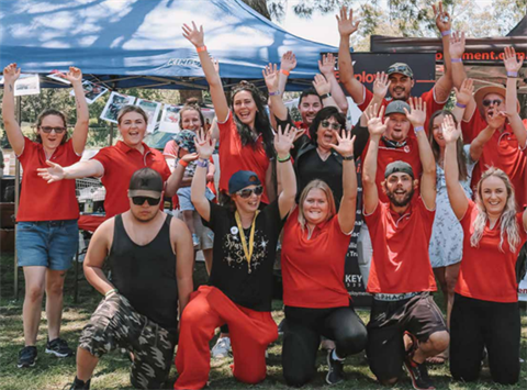 Kempsey Shire community members cheering.png