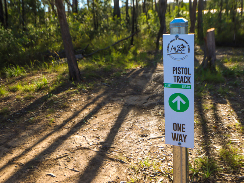 Signage at the Macleay Valley Mountain Bike Park