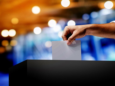 Hand voting with ballot