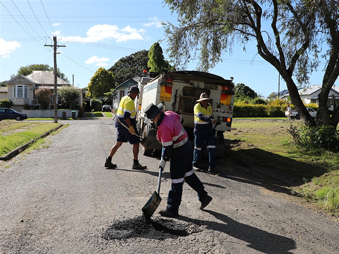 Kempsey's potholes stretch from here to Melbourne