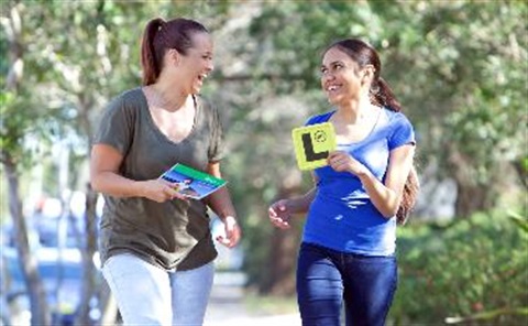 mum and daughter with L plate