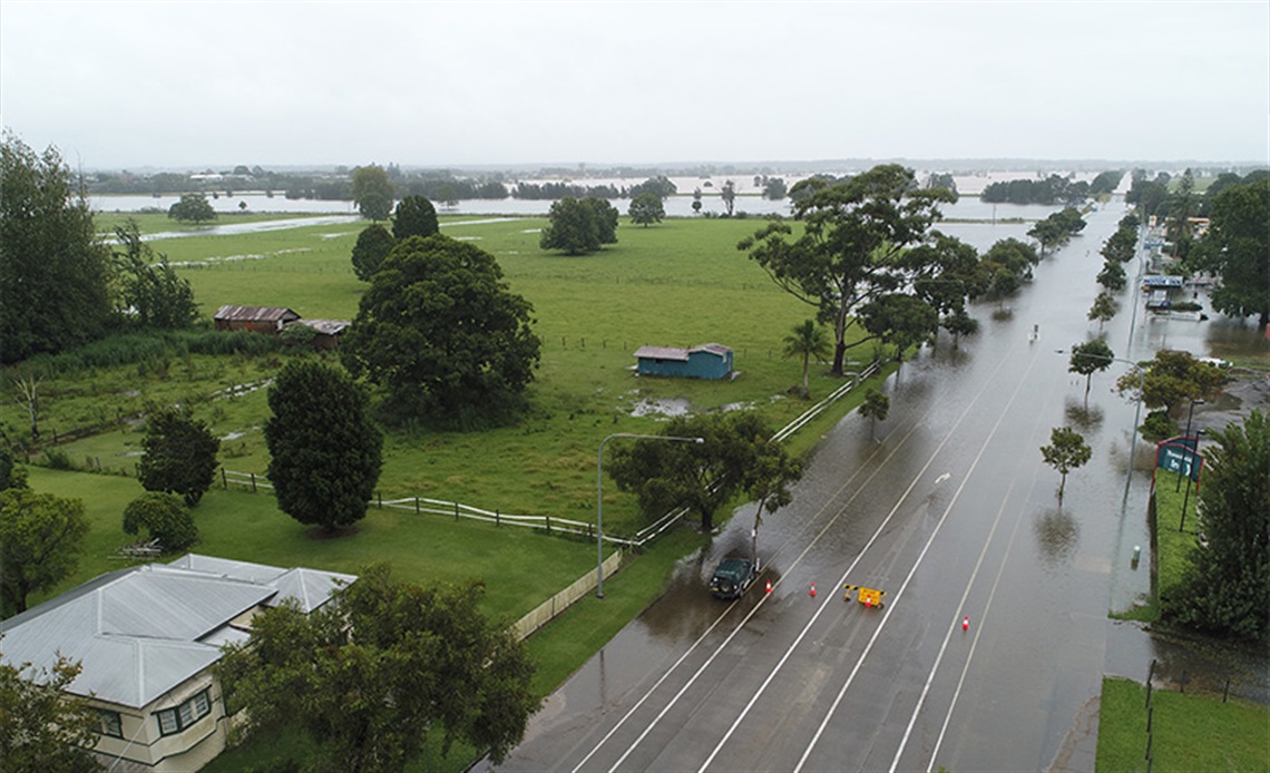 Macleay Valley Way North of Kempsey Flooded March 2021