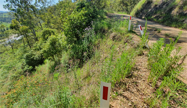 A landslip on Toose Road