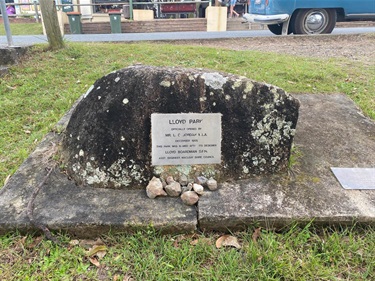 Lloyd Park information plaque