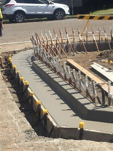 Landscaping concreting