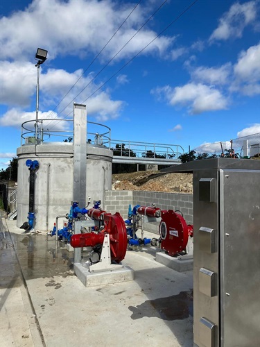 Pumps and sewer pump well