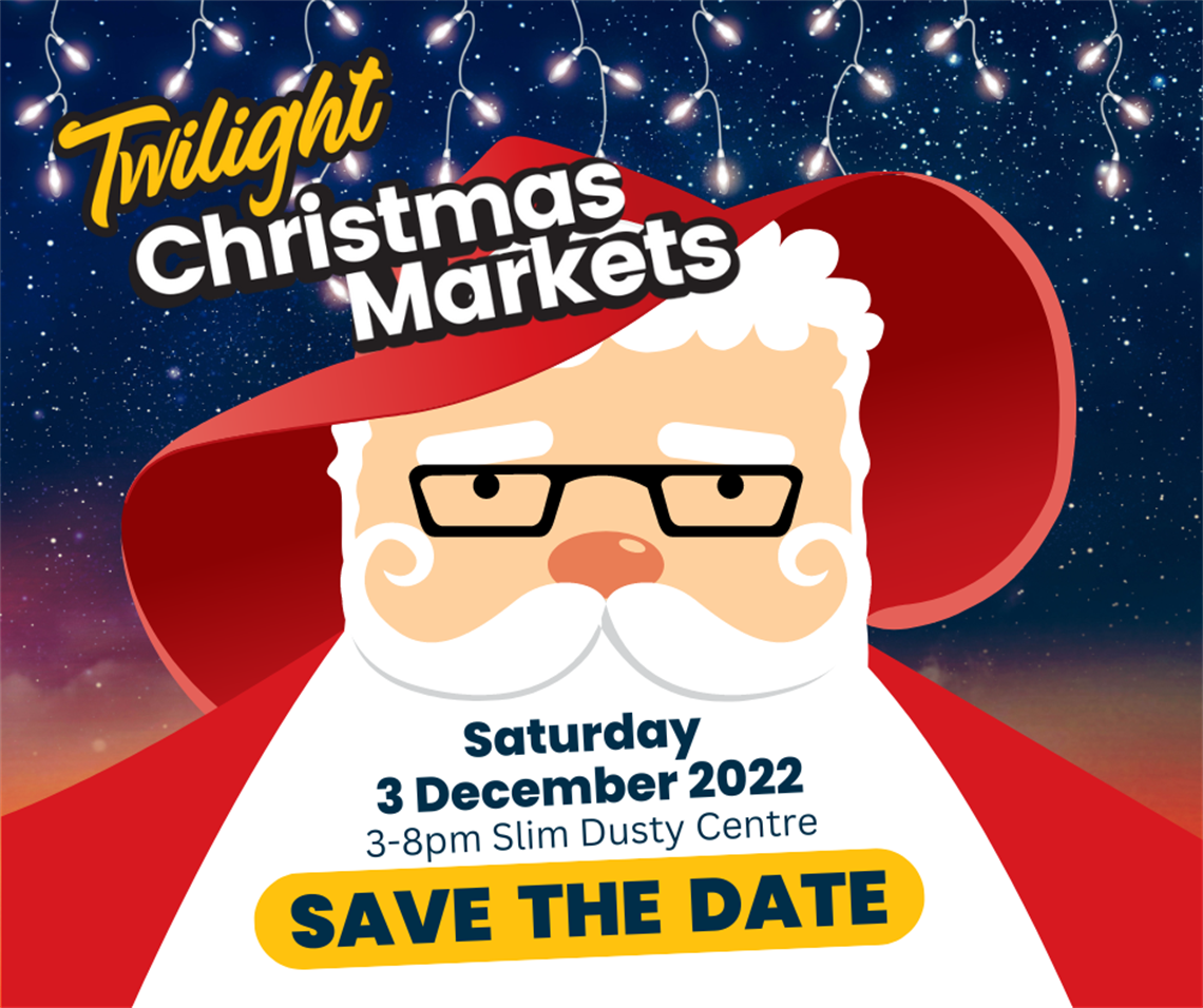 Christmas Twilight Markets will be held on Saturday 3 December at the Slim Dusty Centre