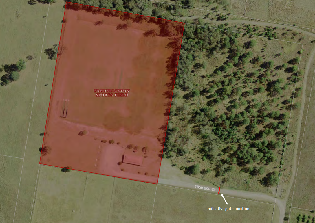 aerial of Frederickton oval