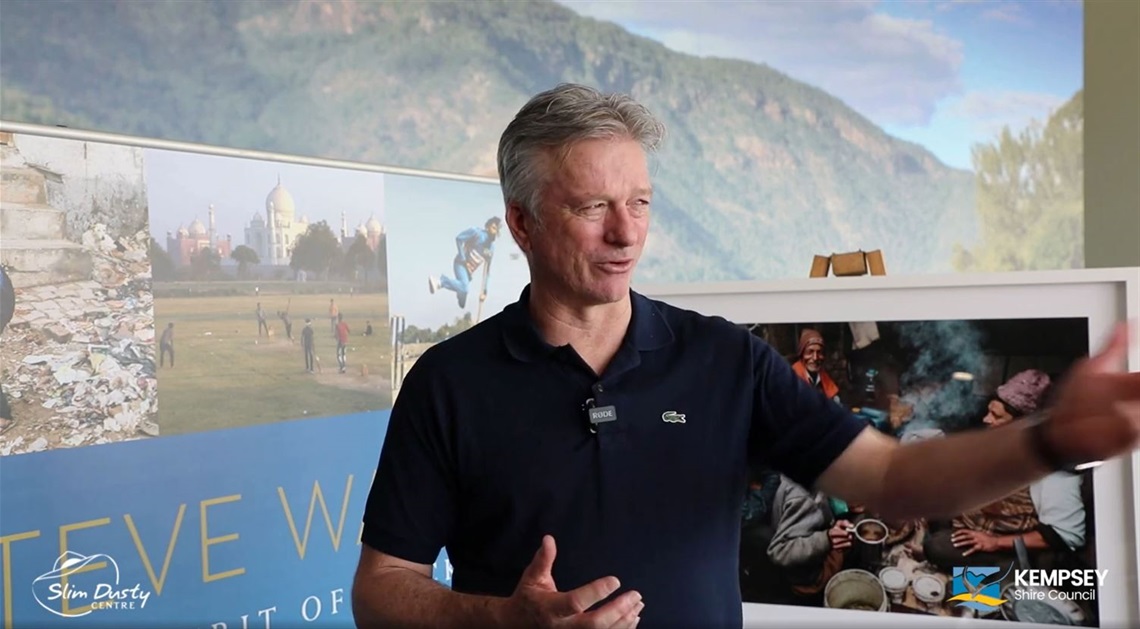 Steve Waugh discussing Spirit of India
