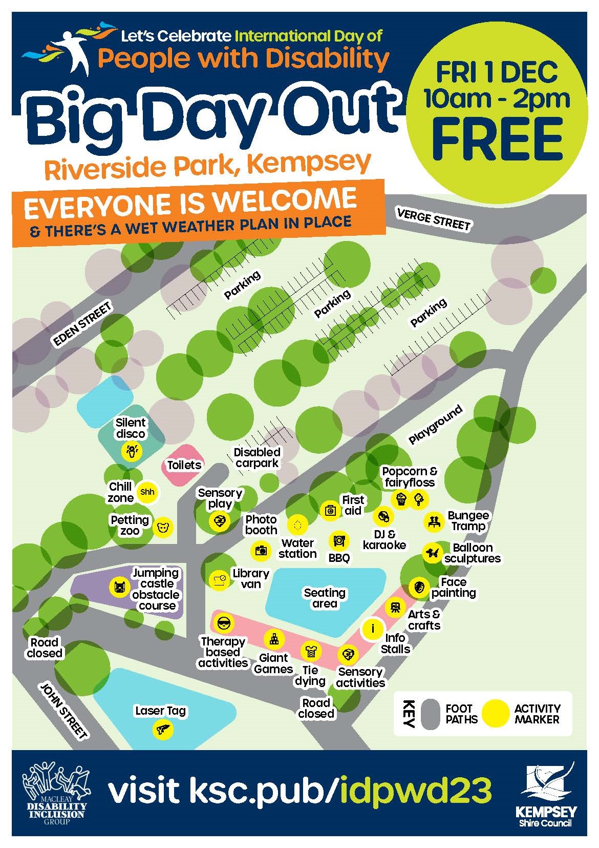 Big Day Out 2023 - Event map