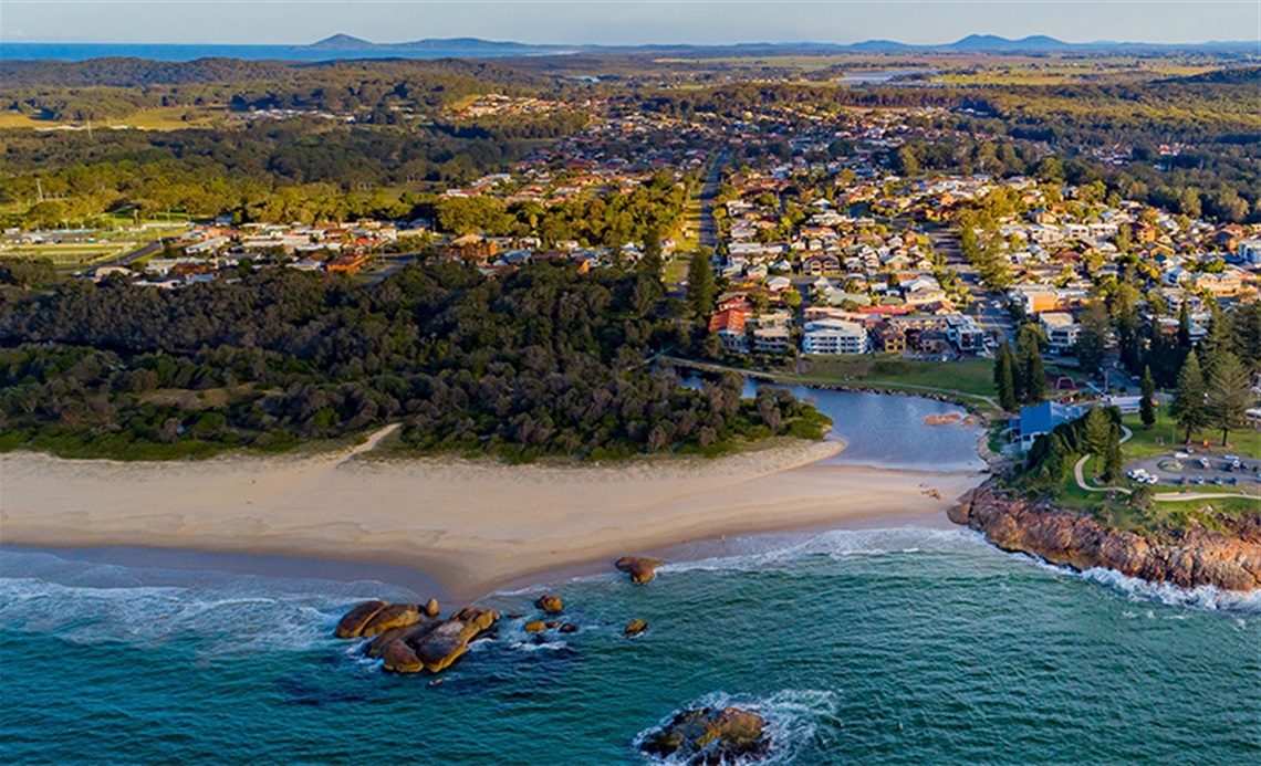 saltwater creek at south west rocks
