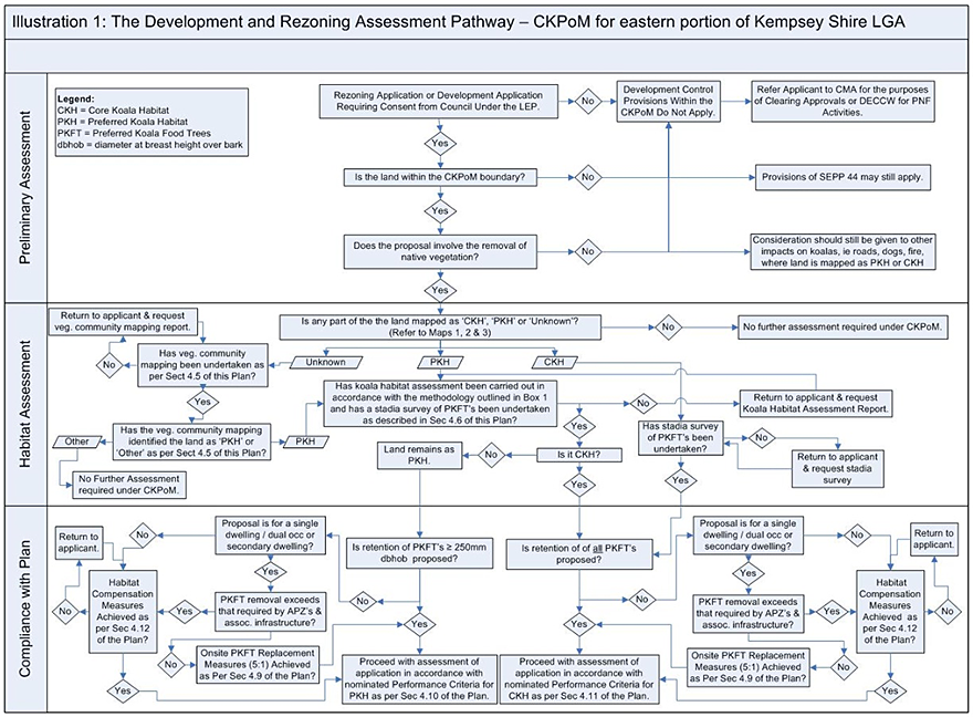 Figure B11-1: Flow Chart – the Development and Rezoning Assessment Pathway