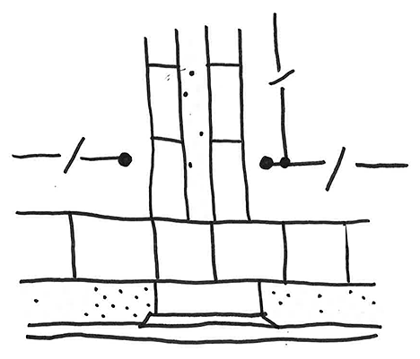 Figure B13-6: Preferred driveway design incorporating footpath