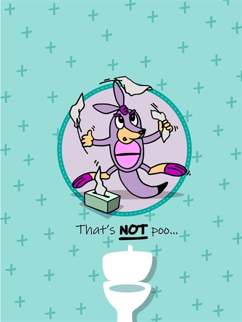 Plum with tissues