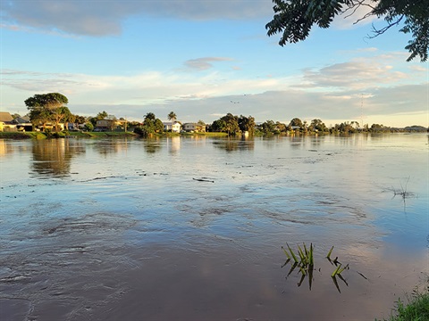 Macleay River at Smithtown and Gladstone 7am 8 march 2022