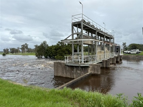 Belmore flood relief gates