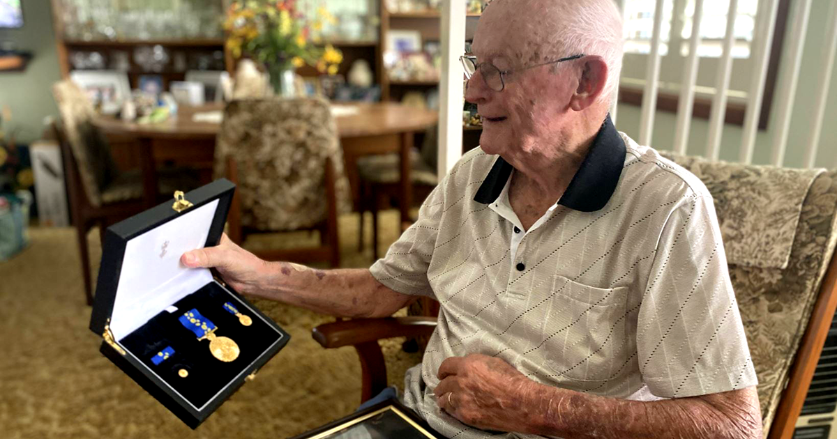 Mayor John Bowell with OAM - Picture supplied with permission by Ellie Chamberlain